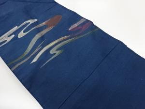 抽象霞模様織出し名古屋帯